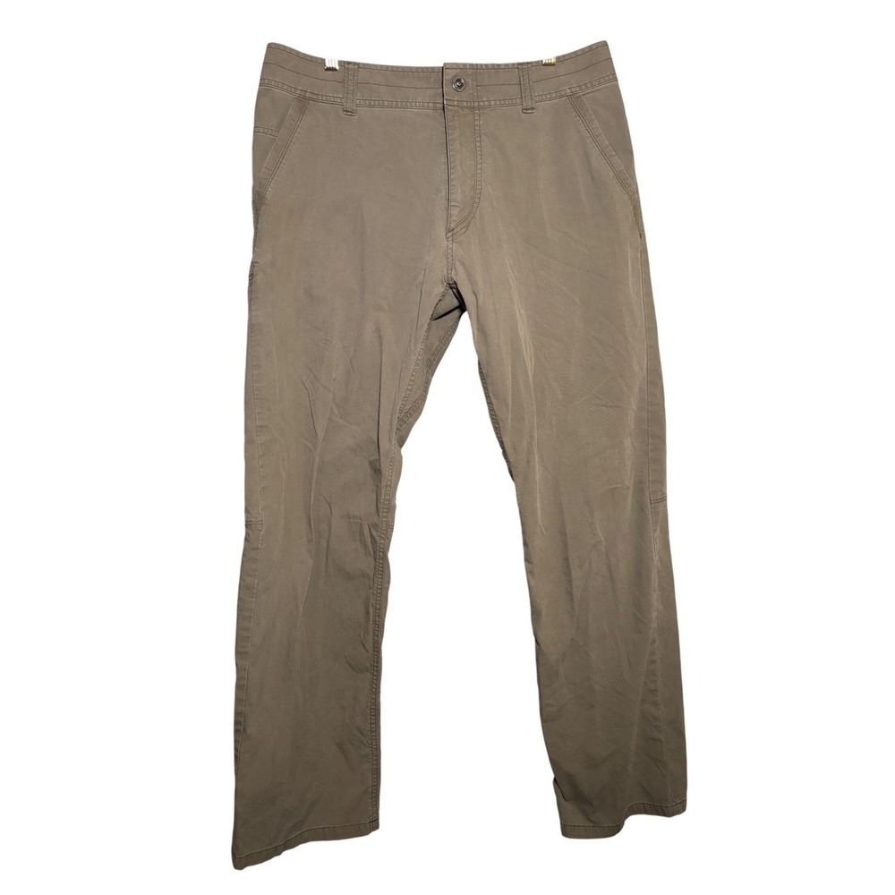 Kuhl Rydr Mens 36x30 Khaki Brown Hiking Work Outdoor Pants Articulated Knee